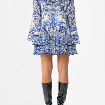 CAMILLA Tiered Swing Mini Dress A Tiled Wonderland - Image 2