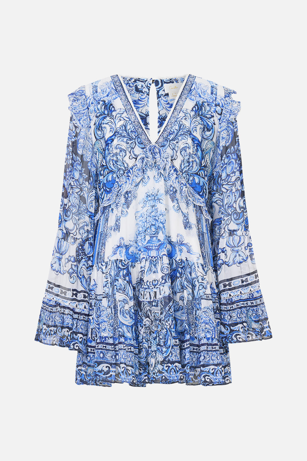MNCAM131026140621252_3 CAMILLA Tiered Swing Mini Dress A Tiled Wonderland - Image 3