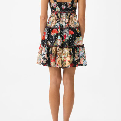 CAMILLA Tiered Short Dress With Shoulder Ties Daughters OF Duende - Image 2