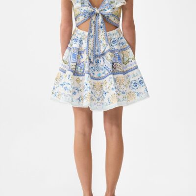 CAMILLA Tiered Short Dress With Neck Frill MY Homespun Heart - Image 2