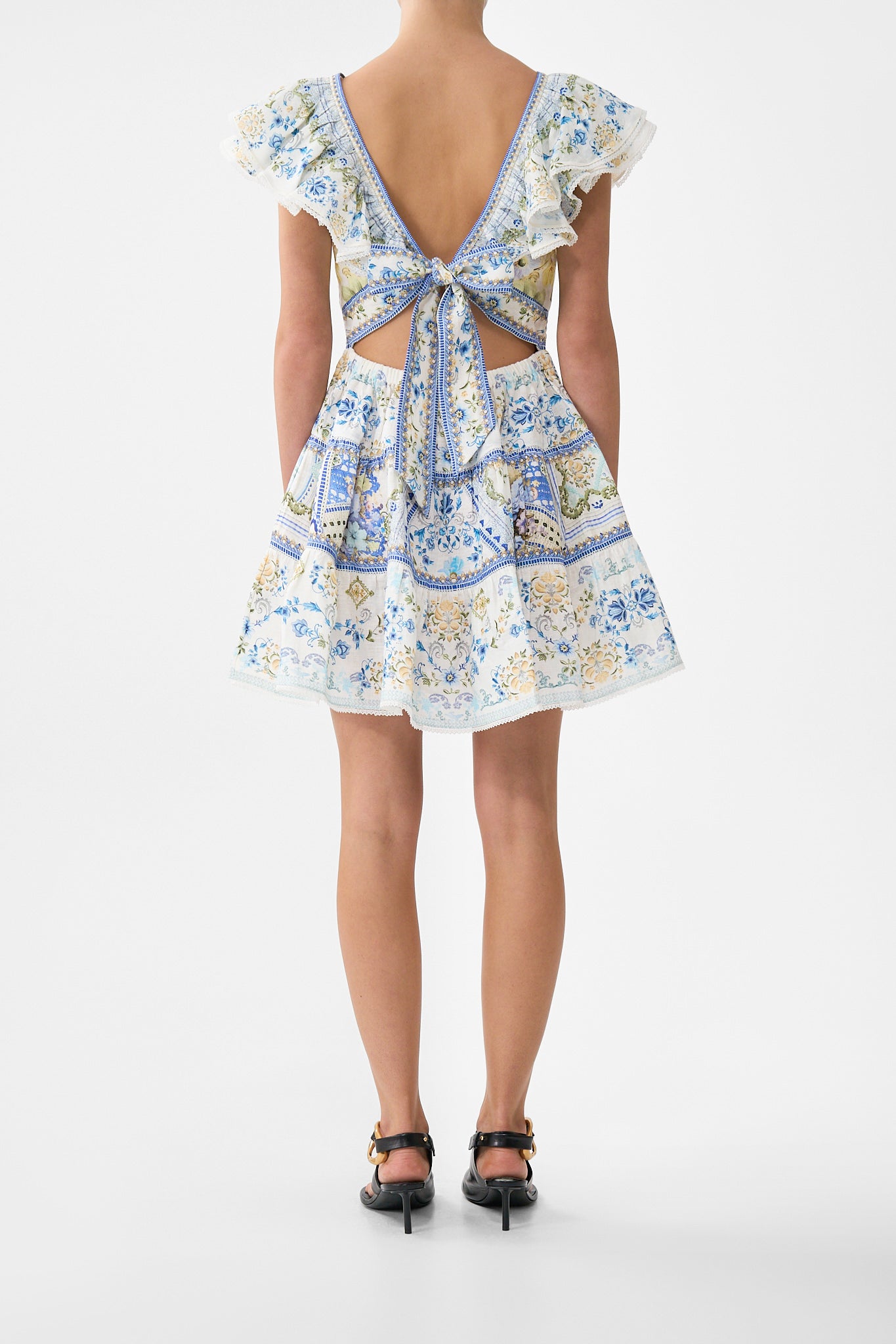MNCAM131026140621259_2 CAMILLA Tiered Short Dress With Neck Frill MY Homespun Heart - Image 2