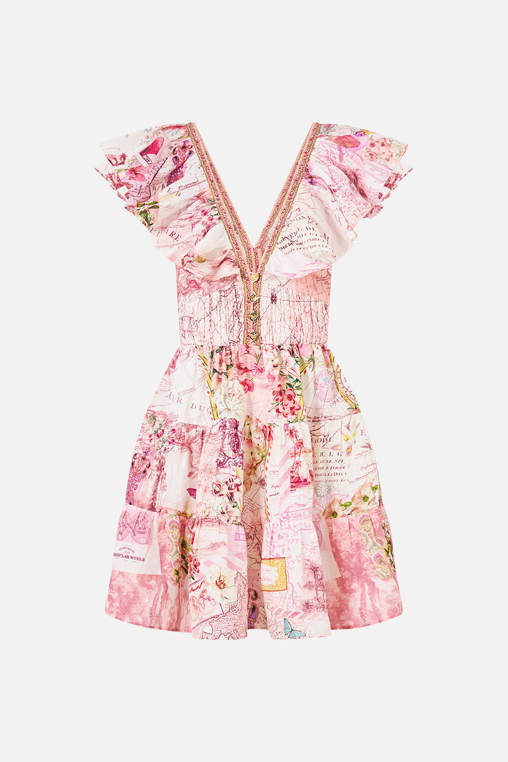 MNCAM131026140621260_3 CAMILLA Tiered Short Dress With Neck Frill Journal DE Voyage - Image 3