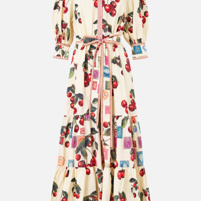CAMILLA Tiered Shirt Dress With Short Sleeve Notes From the Road - Image 2