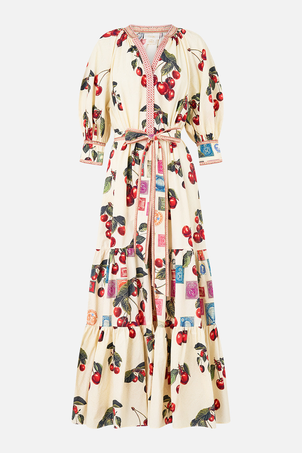 MNCAM131026140621263_2 CAMILLA Tiered Shirt Dress With Short Sleeve Notes From the Road - Image 2