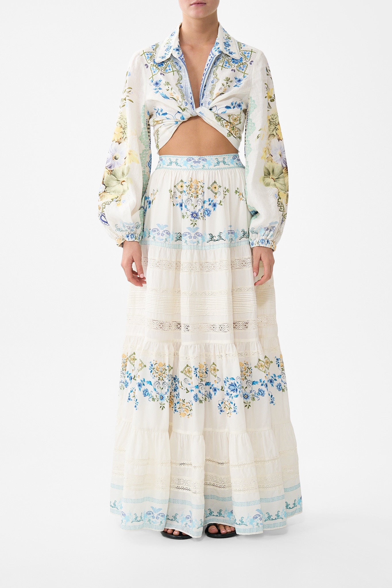 CAMILLA Tiered Maxi Skirt MY Homespun Heart - Image 1
