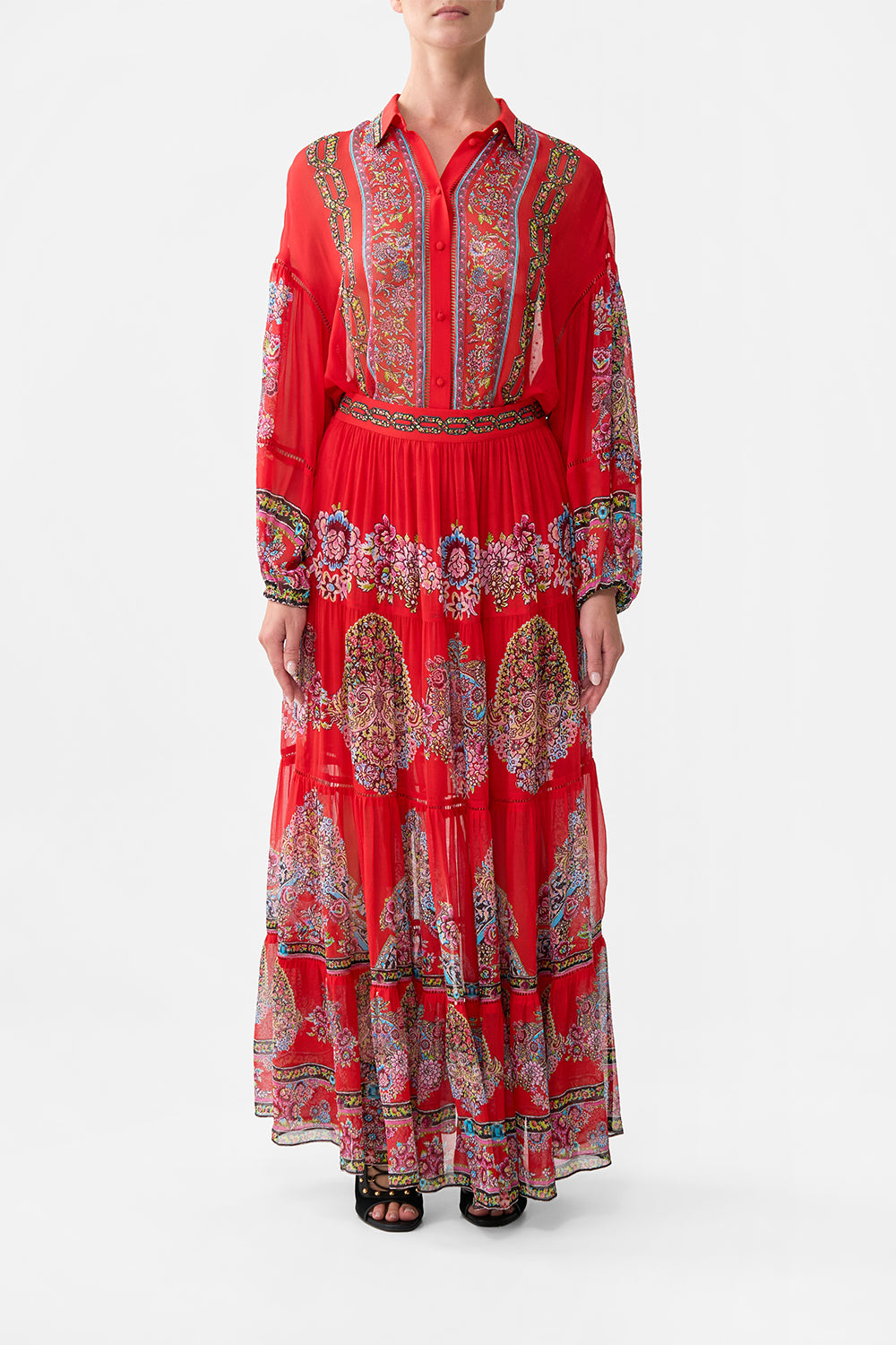 CAMILLA Tiered Maxi Skirt Artisans OF Anatolia - Image 1