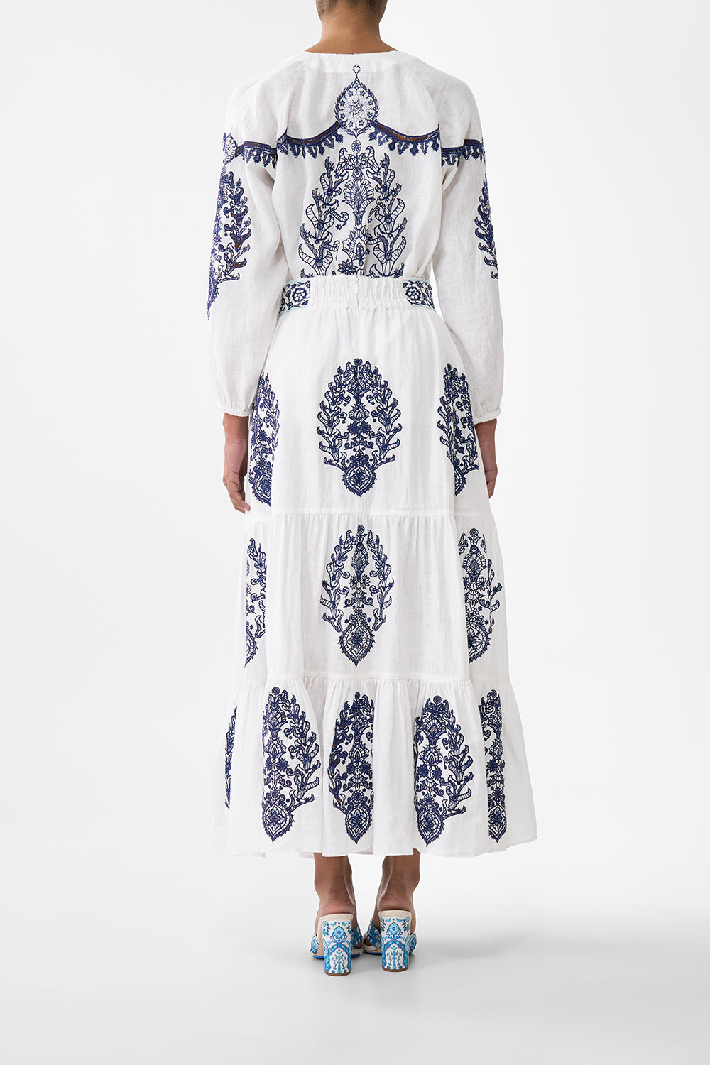MNCAM131026140621268_2 CAMILLA Tiered Embroidered Skirt Isnik Lullaby - Image 2