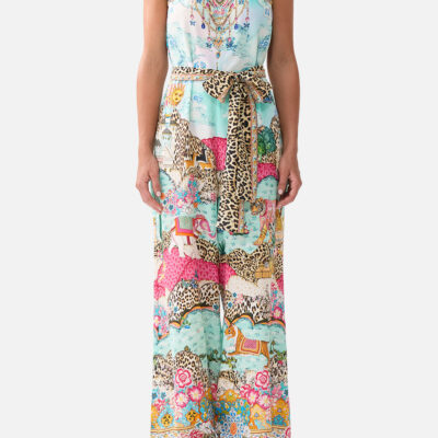 CAMILLA Tie Waist Strapless Jumpsuit Miniature Moments - Image 1