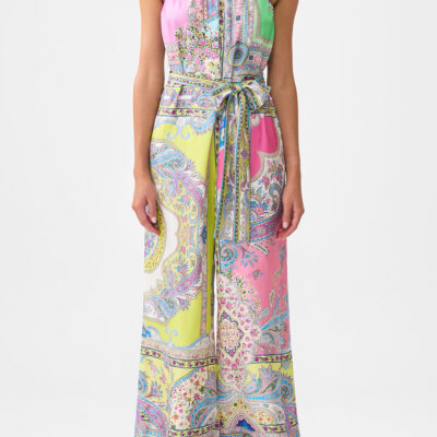 CAMILLA Tie Waist Strapless Jumpsuit Magic Carpet Ride - Image 1
