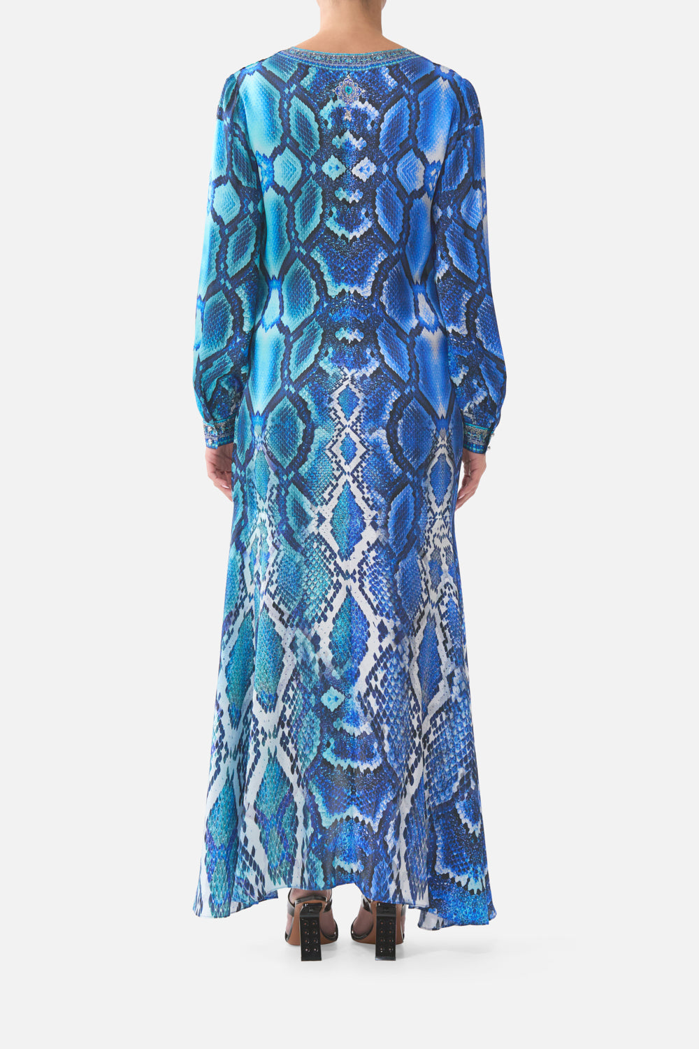 MNCAM131026140621275_2 CAMILLA Tie Waist Long Sleeve Dress the Sapphire Serpent - Image 2