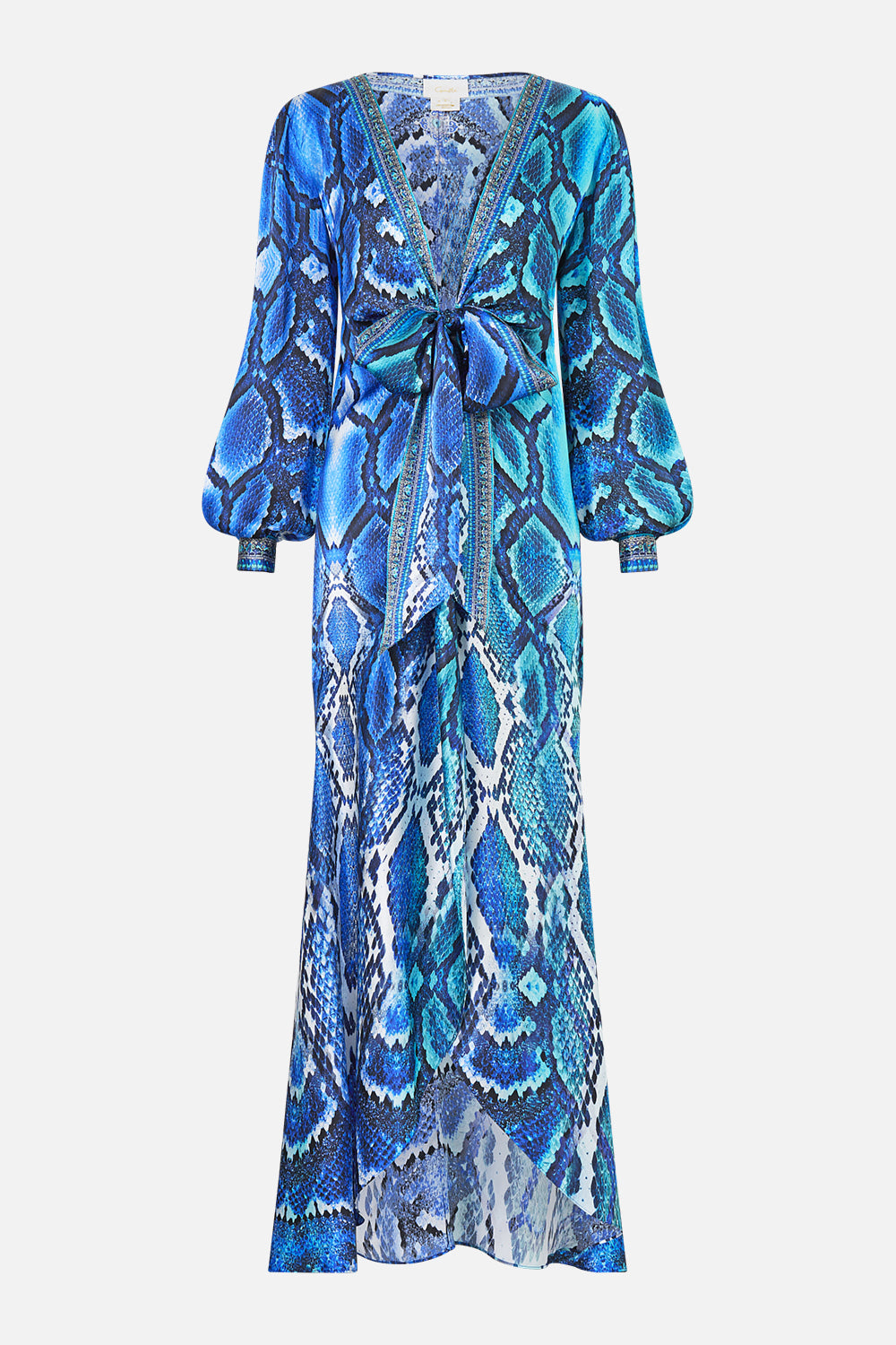 MNCAM131026140621275_3 CAMILLA Tie Waist Long Sleeve Dress the Sapphire Serpent - Image 3