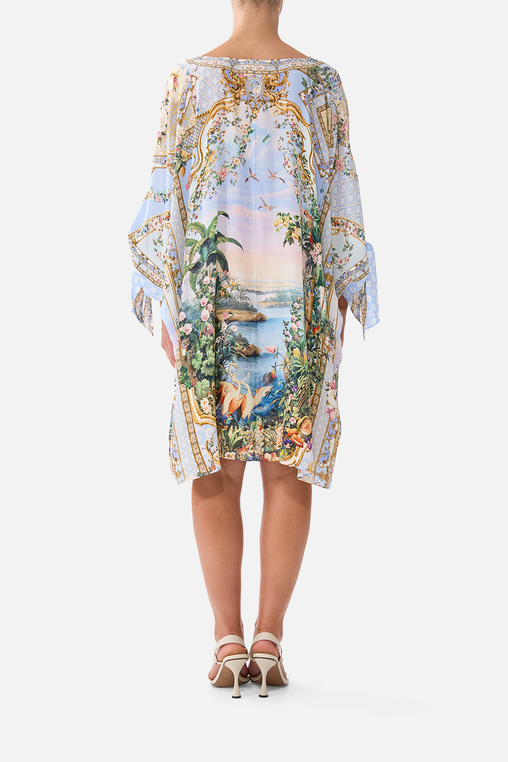 MNCAM131026140621283_2 CAMILLA Tie Sleeve Short V Neck Kaftan Sisi Society - Image 2