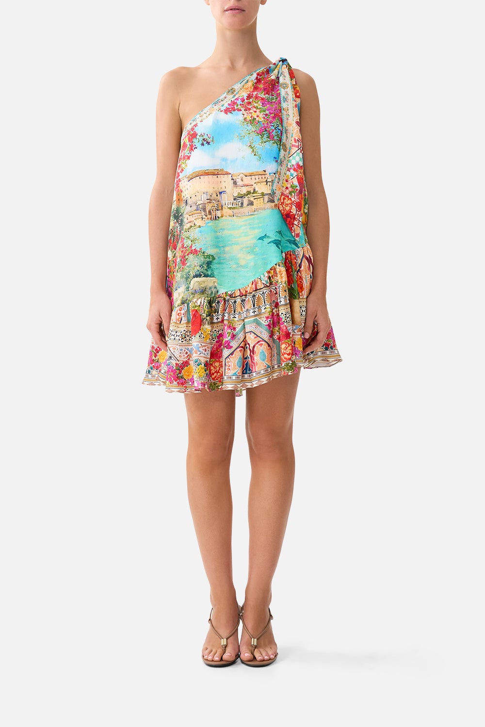 CAMILLA Tie One Shoulder Short Dress Meet ME - Image 1