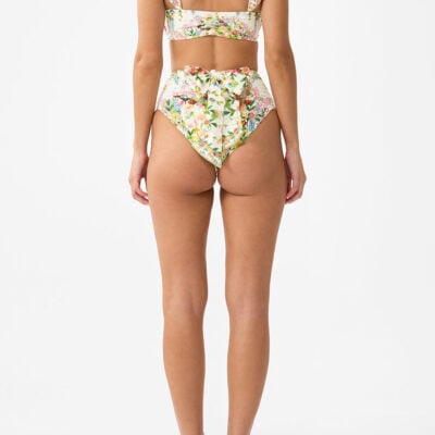 CAMILLA Tie Front Underwire Bikini Top With Puff Sleeve the Call OF Catalonia - Image 2