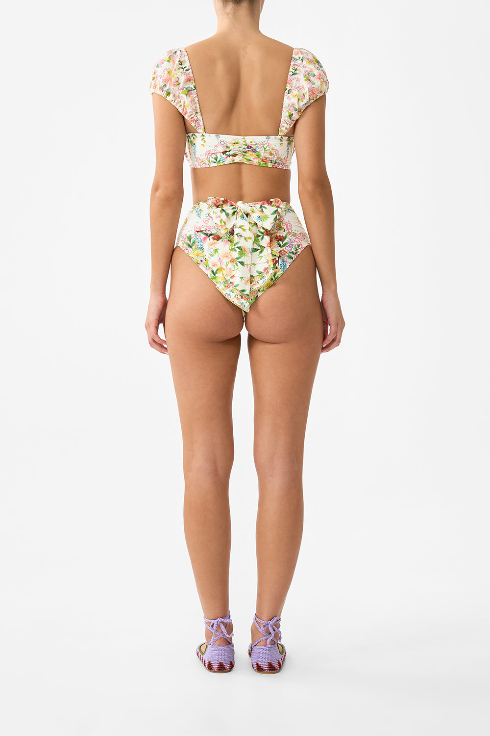 MNCAM131026140621293_2 CAMILLA Tie Front Underwire Bikini Top With Puff Sleeve the Call OF Catalonia - Image 2