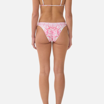CAMILLA Tie Front Tri Bikini Top With Frill Neck Livin LA Vida Rosa - Image 2