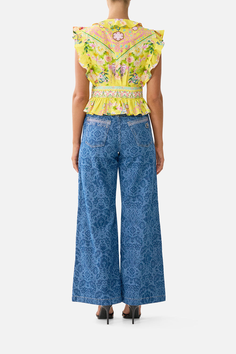 MNCAM131026140621296_2 CAMILLA Tie Front Top With Ruffles Lady Limonada - Image 2
