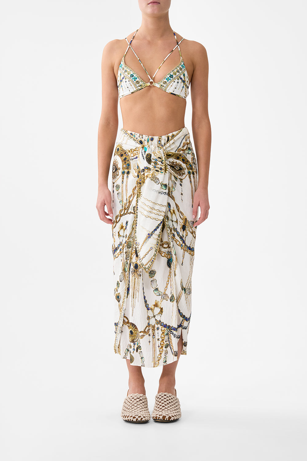 CAMILLA Tie Front Skirt Chain Gang - Image 1