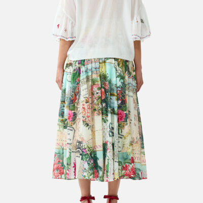 CAMILLA Tie Front Shirt With Sleeve Frill LA Belle Botanique - Image 2