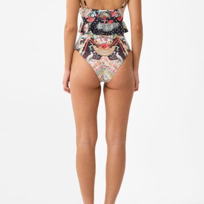 CAMILLA Tie Front One Piece With Frill Neck and Waist Daughters OF Duende - Image 2
