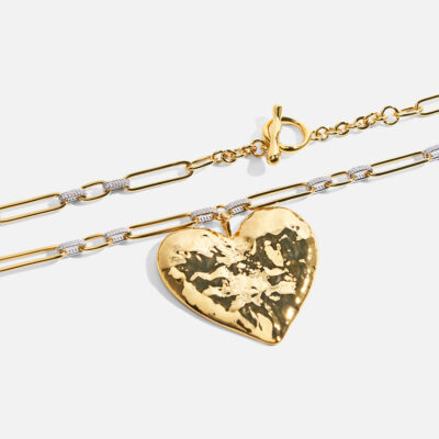 CAMILLA The Heart String Quintet Pendant Necklace Gold - Image 1