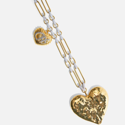 CAMILLA The Heart String Quintet Pendant Necklace Gold - Image 2