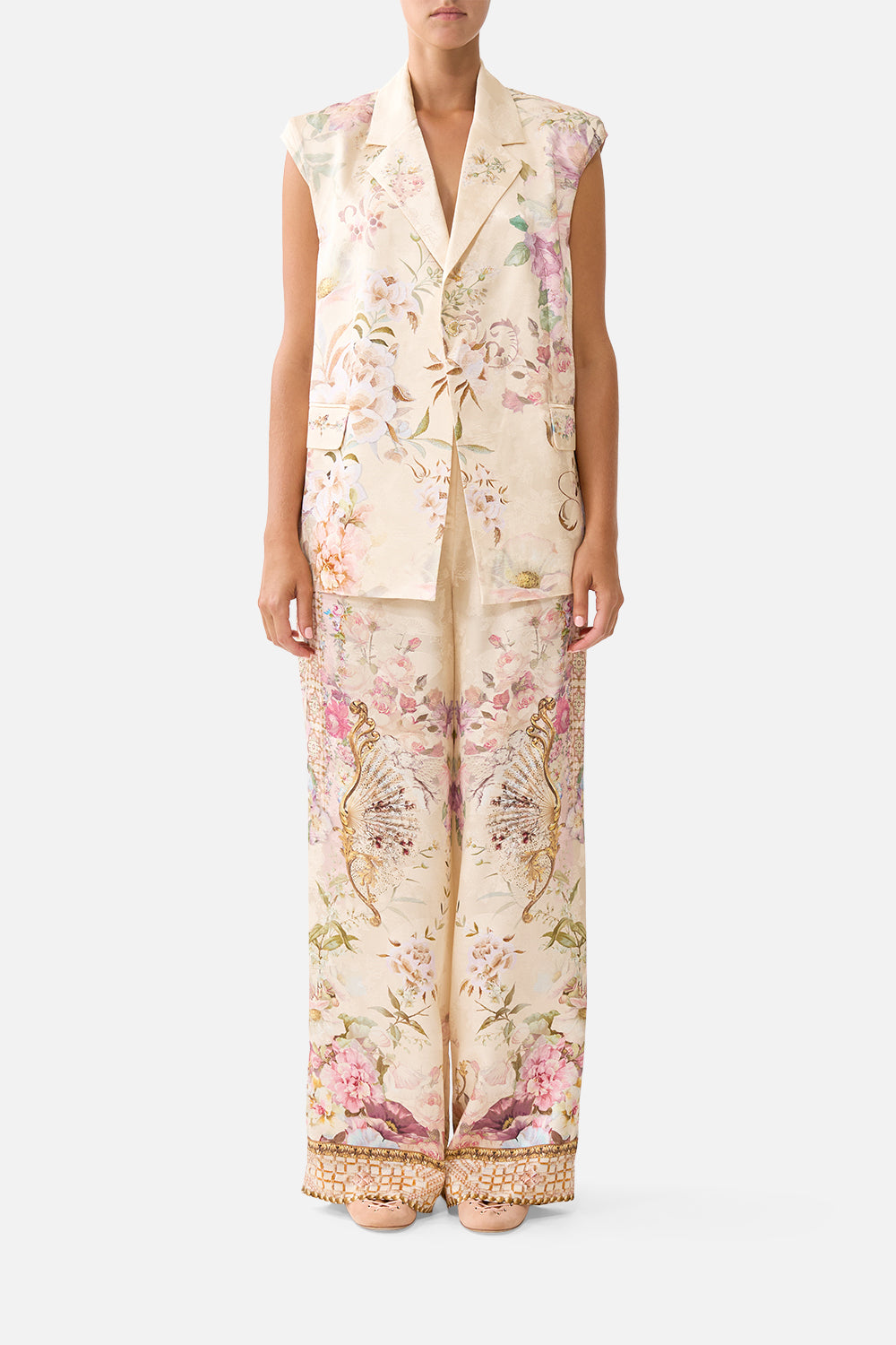 CAMILLA Tailored Sleeveless Vest Adorned - Image 1