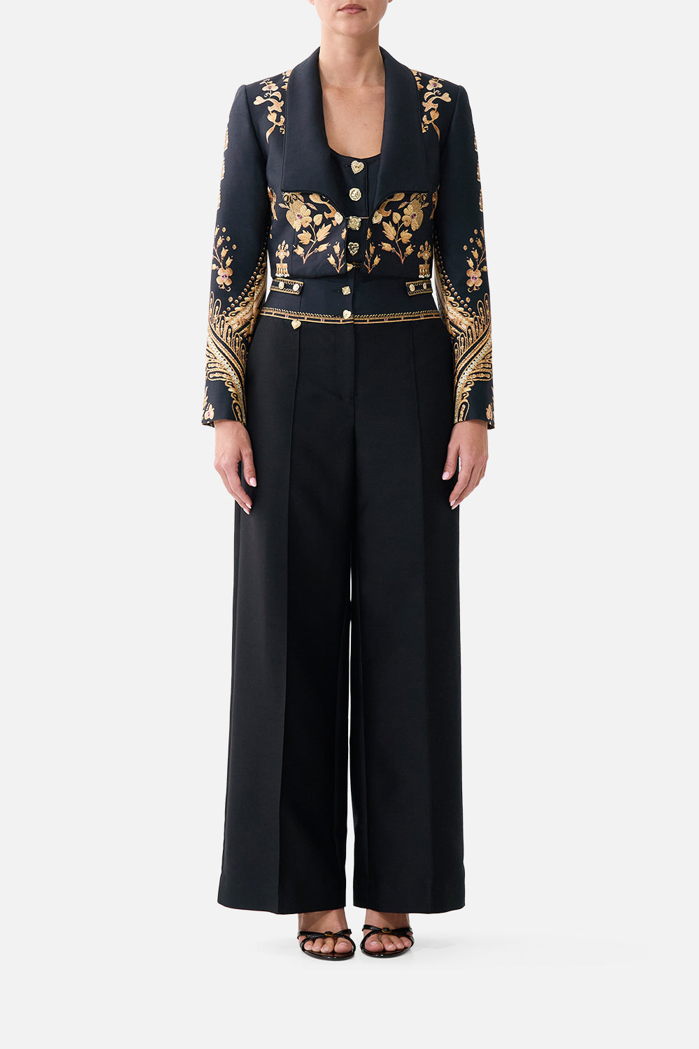 CAMILLA Tailored Pant With Waist Button Detail Taurus Rising - Image 1