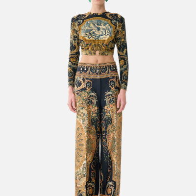 CAMILLA Tailored Pant With Waist Button Detail Museum Memoirs - Image 1