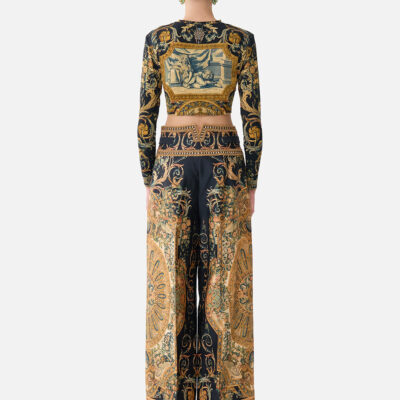 CAMILLA Tailored Pant With Waist Button Detail Museum Memoirs - Image 2
