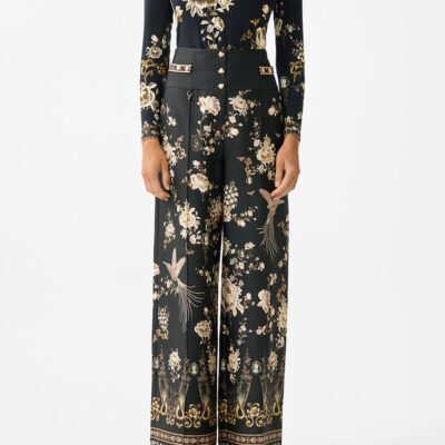 CAMILLA Tailored Pant With Waist Button Detail Flamenco Folklore - Image 1