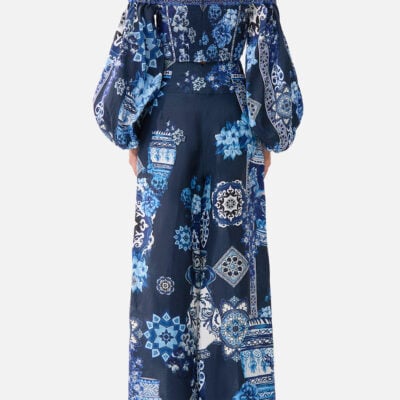 CAMILLA Tailored Pant With Waist Button Detail A Tiled Wonderland - Image 2