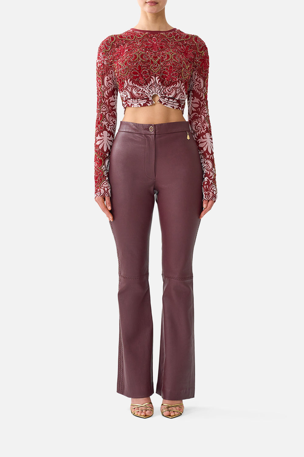 CAMILLA Tailored Leather Trouser Call ME A Carriage - Image 1