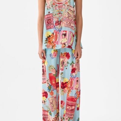 CAMILLA T-back Shoestring Top Papers and Curious Capers - Image 1
