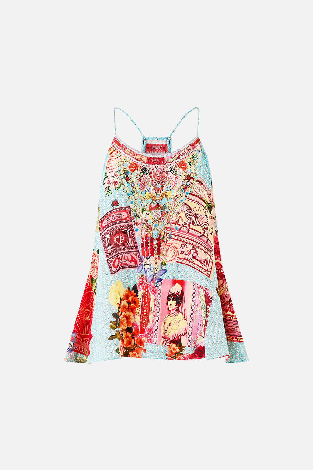 CAMILLA T-back Shoestring Top Papers and Curious Capers - Image 3