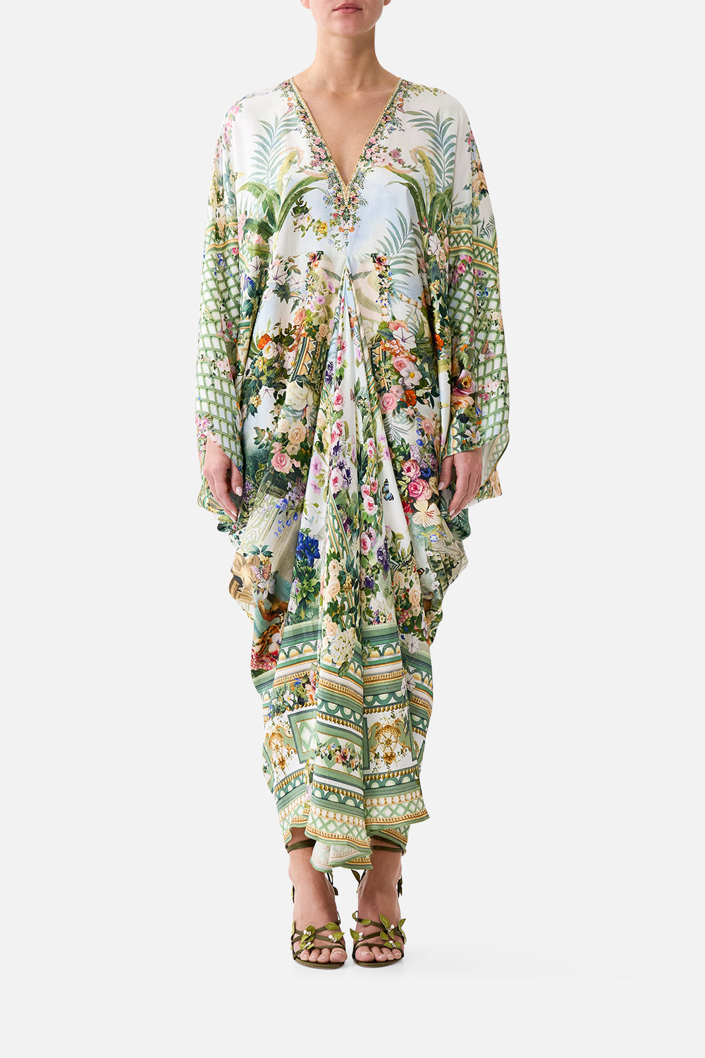 CAMILLA T Shape Long Kaftan Art for the Empress - Image 1
