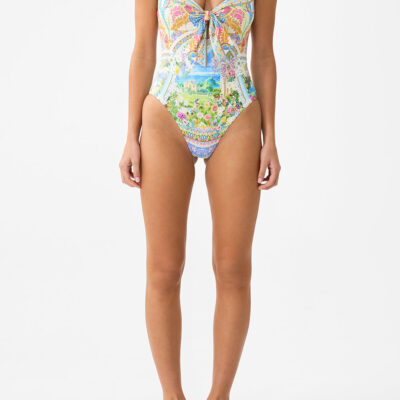 CAMILLA Sweetheart Neck One Piece With Tie Front Navàs Nouveau - Image 1