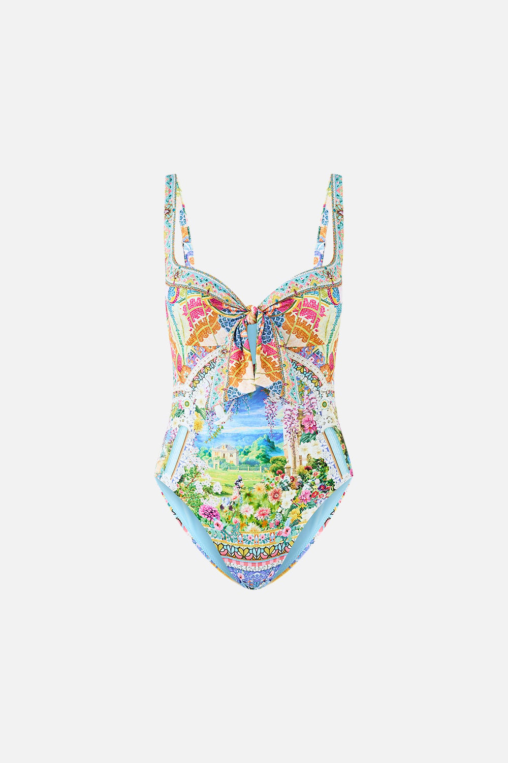 CAMILLA Sweetheart Neck One Piece With Tie Front Navàs Nouveau - Image 3