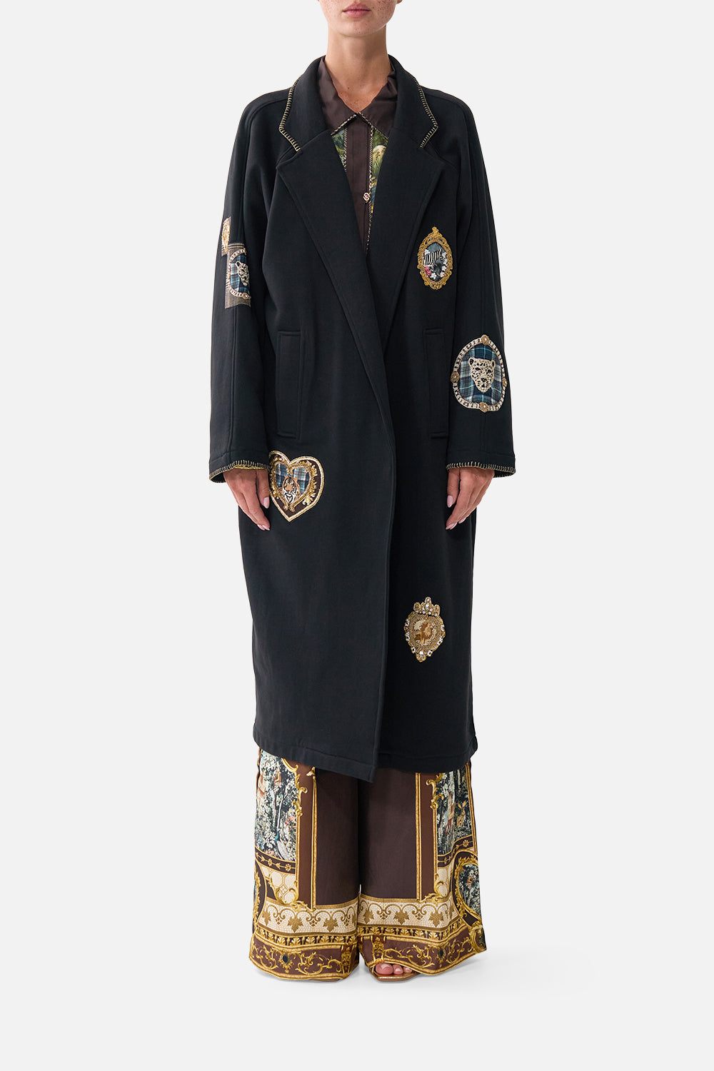 CAMILLA Sweat-trench Coat Animals - Image 1