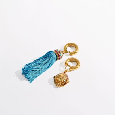 CAMILLA Sultans, Scribes & Shamans Tassel Earrings Gold - Image 1