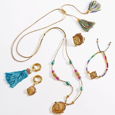 CAMILLA Sultans, Scribes & Shamans Beaded Bracelet Gold - Image 2