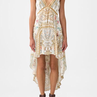 CAMILLA Strappy High Low Dress With Pockets Ottoman Dynasty - Image 1
