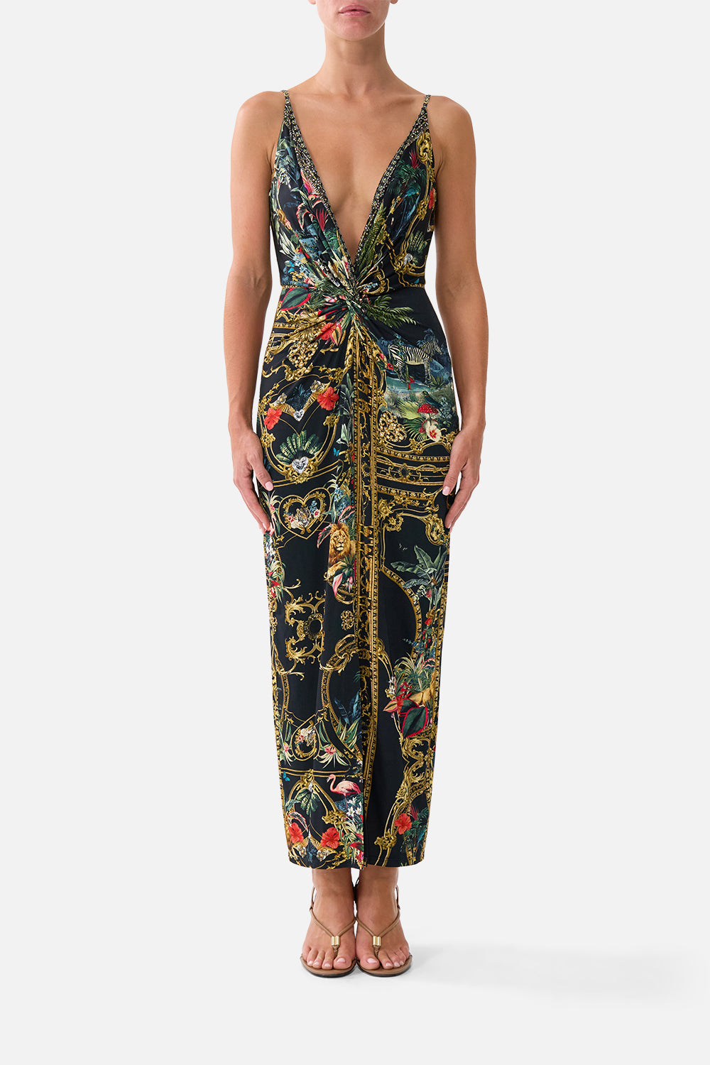 CAMILLA Strappy Dress With Twist Front Palace Zoology - Image 1