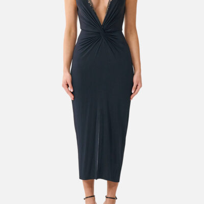 CAMILLA Strappy Dress With Twist Front Leopard Libertine - Image 1