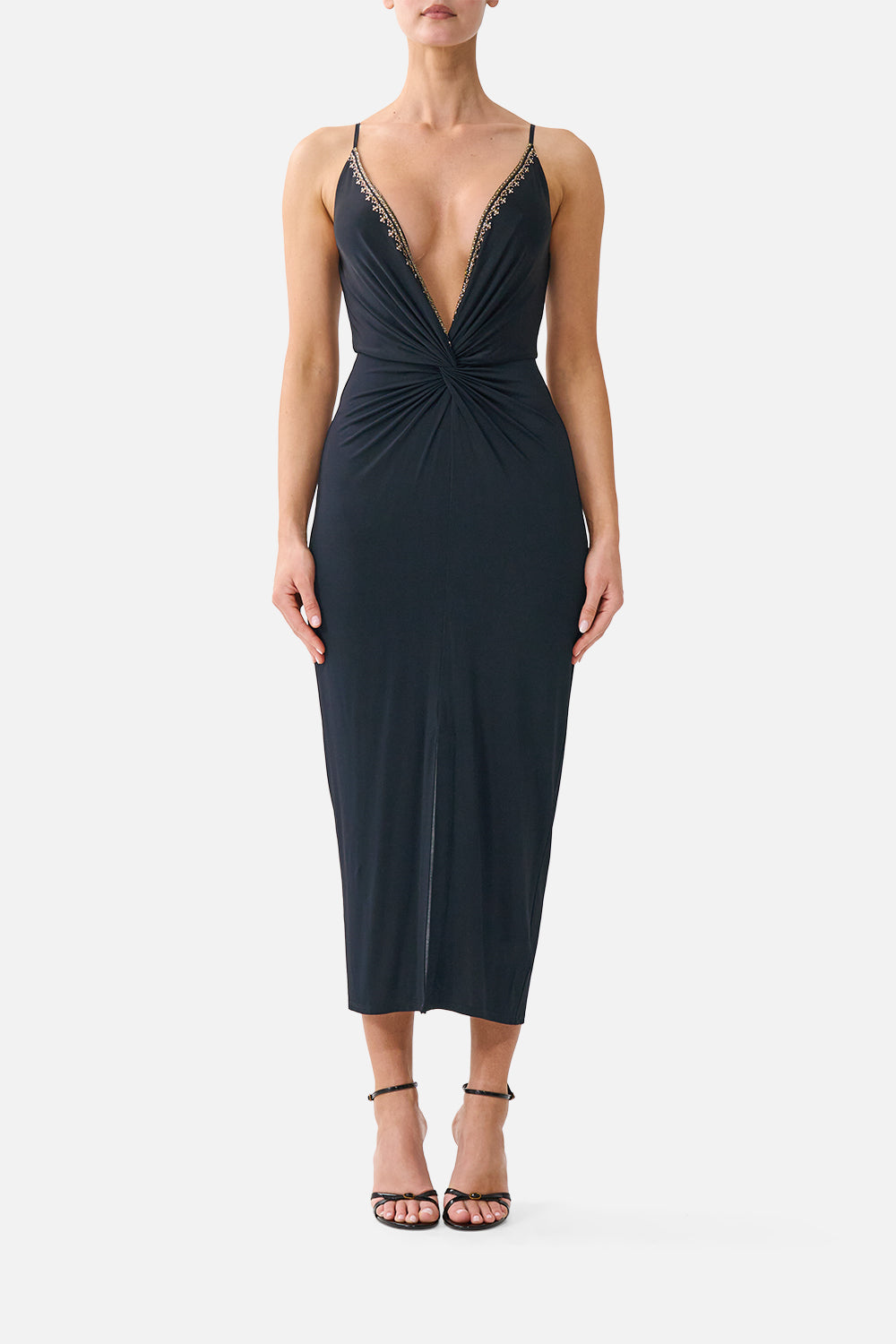 CAMILLA Strappy Dress With Twist Front Leopard Libertine - Image 1