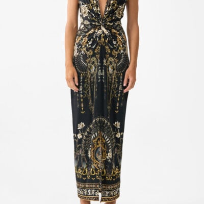 CAMILLA Strappy Dress With Twist Front Flamenco Folklore - Image 1