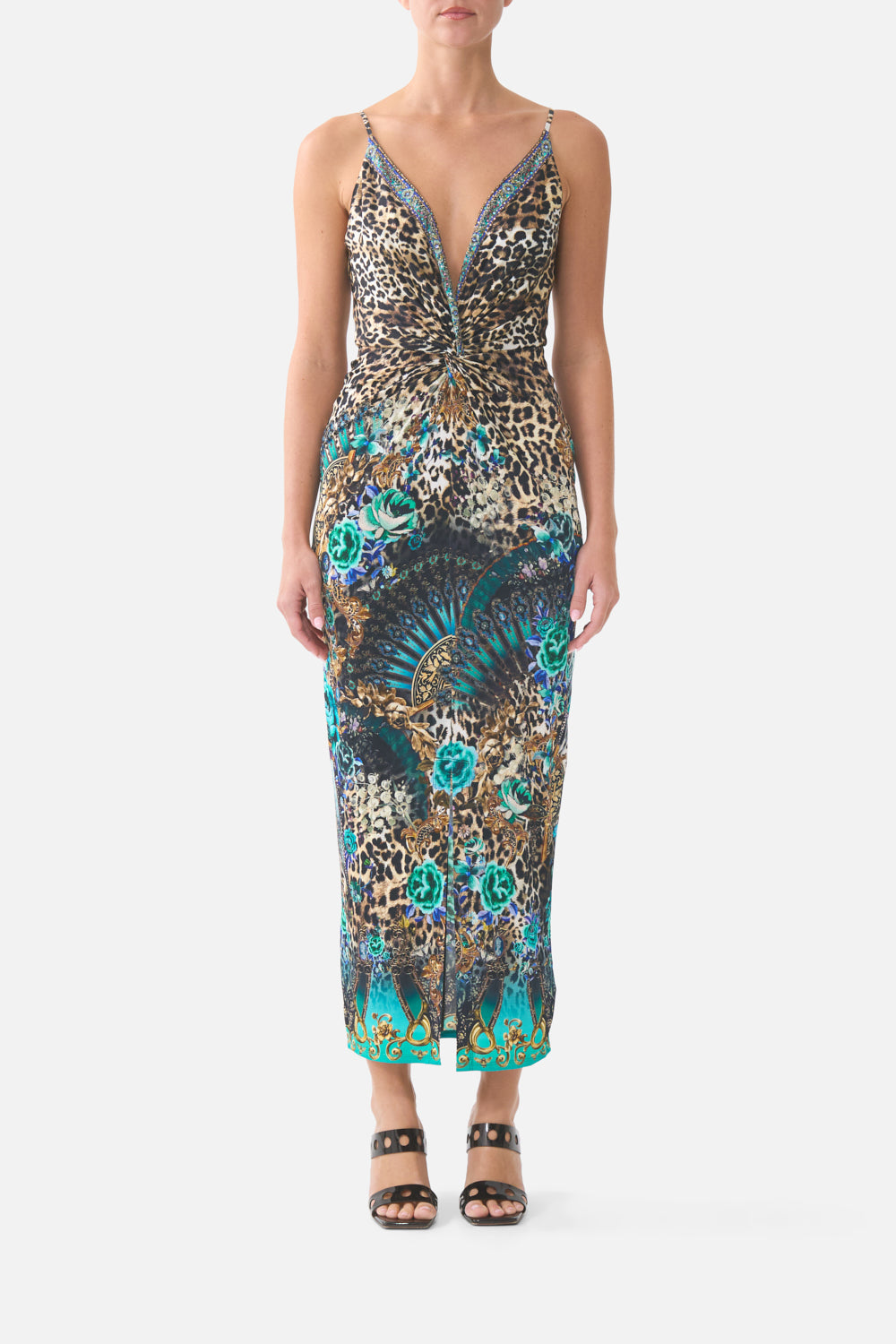 CAMILLA Strappy Dress With Twist Front Flamenco Euphoria - Image 1