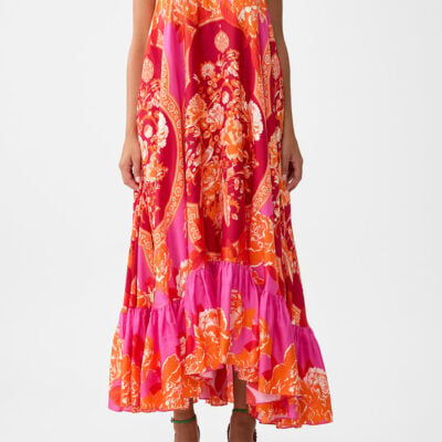 CAMILLA Strapless Maxi With Ruffle Hem Tiles OF Türkiye - Image 1