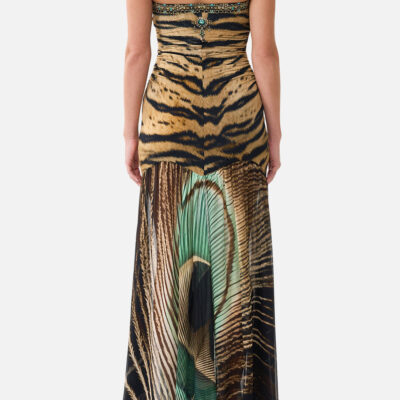 CAMILLA Strapless Jersey Dress With Silk Panel A Wink TO the Wild - Image 2