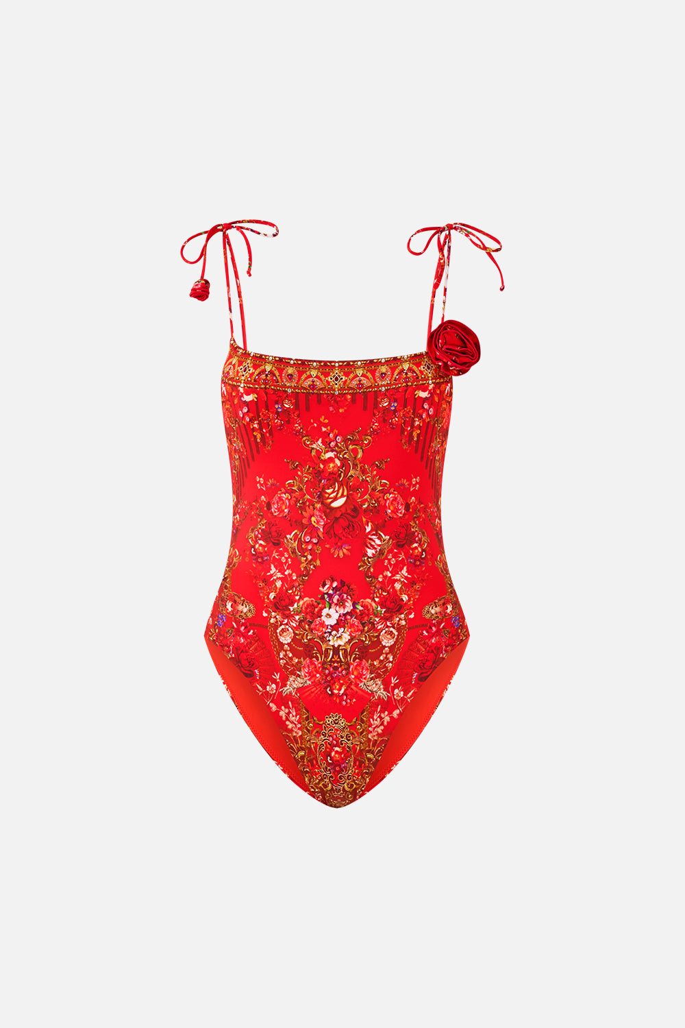 MNCAM131026140621373_3 CAMILLA Straight Neck One Piece With Rosette Detail Olé Olé - Image 3